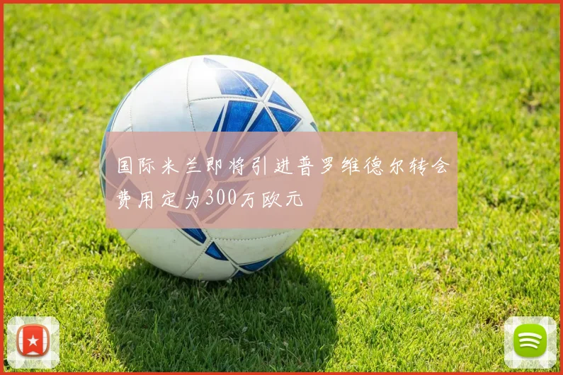国际米兰即将引进普罗维德尔转会费用定为300万欧元